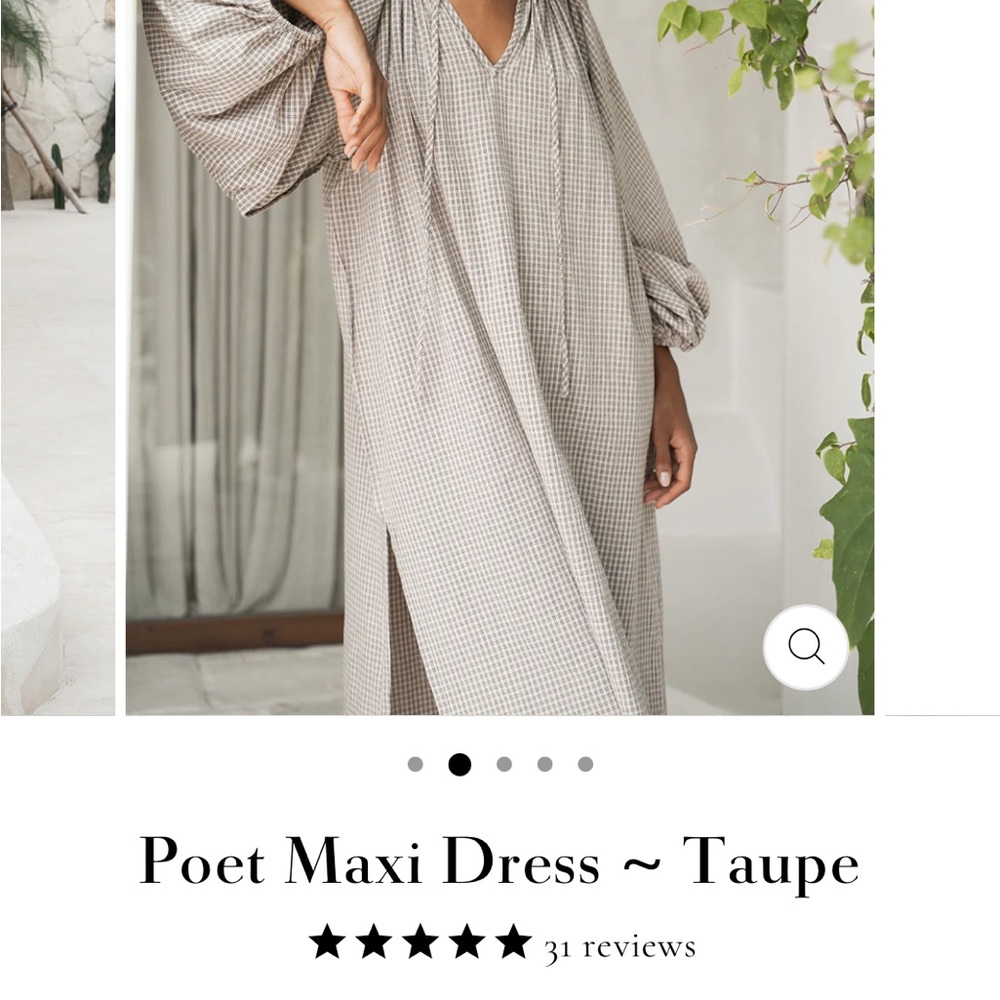 Daughters of India Poet Maxi Dress in Taupe